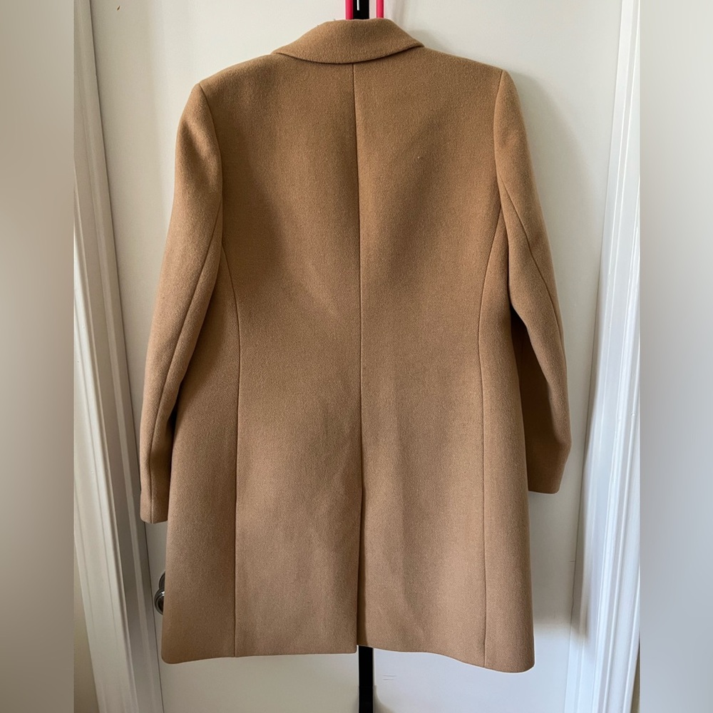 J. Crew Women’s Classic Wool-Blend Topcoat in Camel - Picture 4 of 5